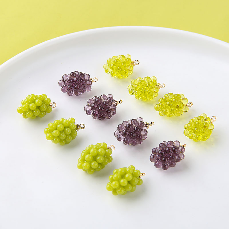 6pcs Cute Little Grapes Resin  - Resin Art Box review and price