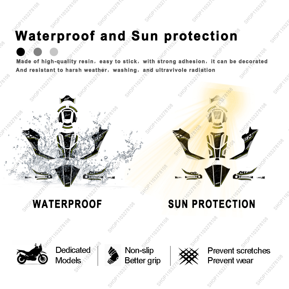 For 800MT Explore 800 MT 2023  - Resin Art Sticker review and price
