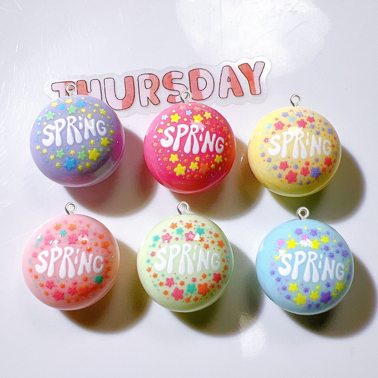 10Pcs Circular Planar Resin Ch - Resin Art Earrings Material review and price