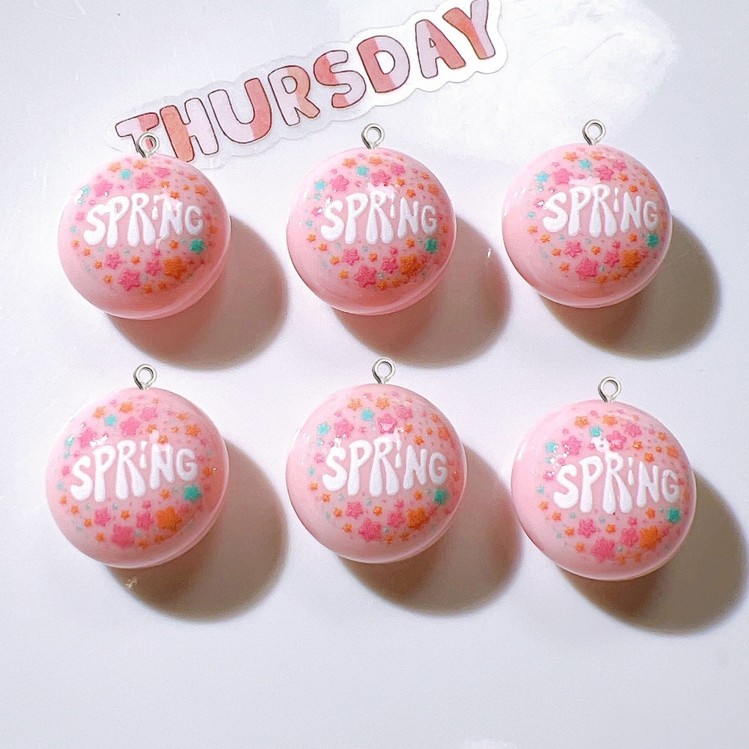 10Pcs Circular Planar Resin Ch - Resin Art Earrings Material review and price