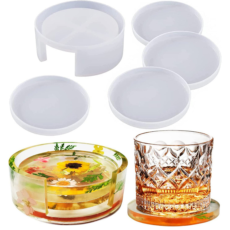 Round Square Coaster Silicone  - Resin Art Coasters review and price