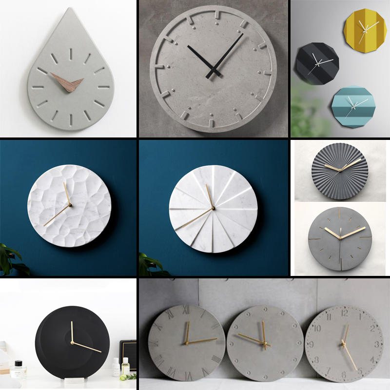 Circular concrete wall clock s - Resin Art Clock review and price
