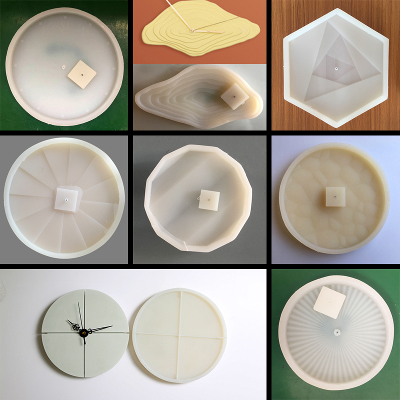 Circular concrete wall clock s - Resin Art Clock review and price
