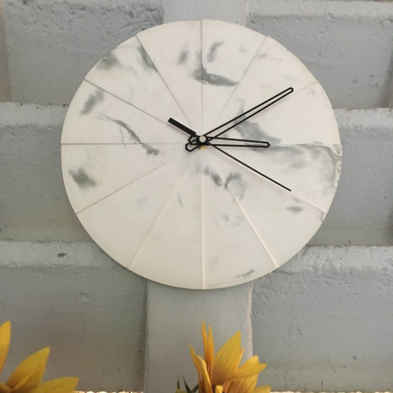 Circular concrete wall clock s - Resin Art Clock review and price