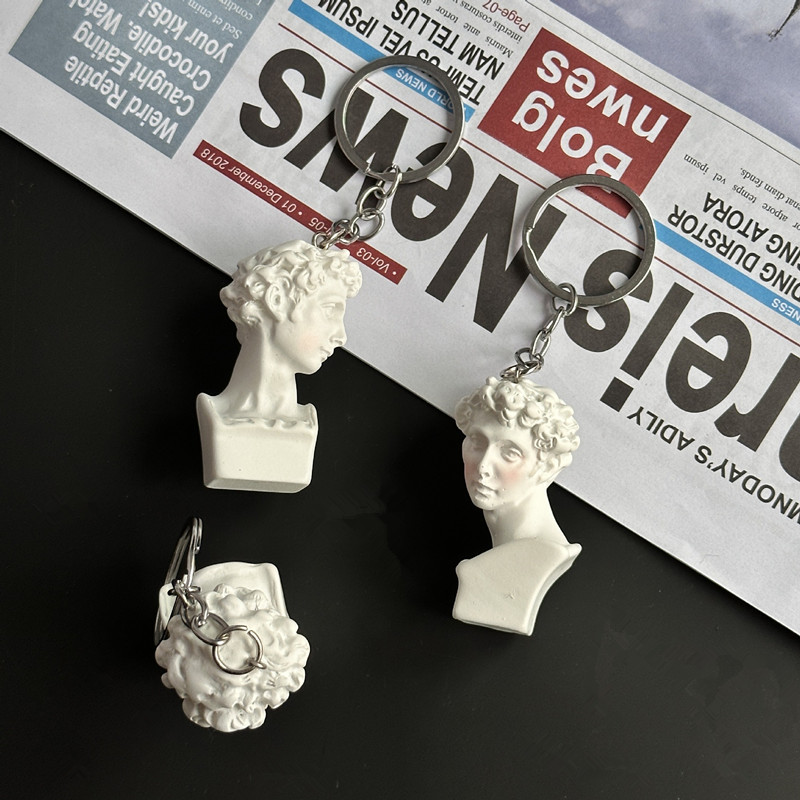 Mini Plaster Statue Key Chain, - Resin Art A Keychain review and price