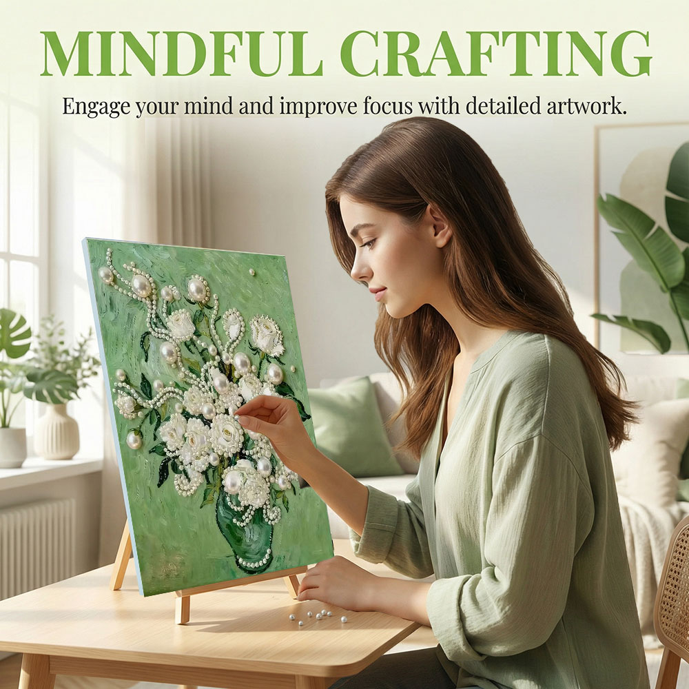 Huacan DIY Pearl Art Painting  - Resin Art Rose review and price