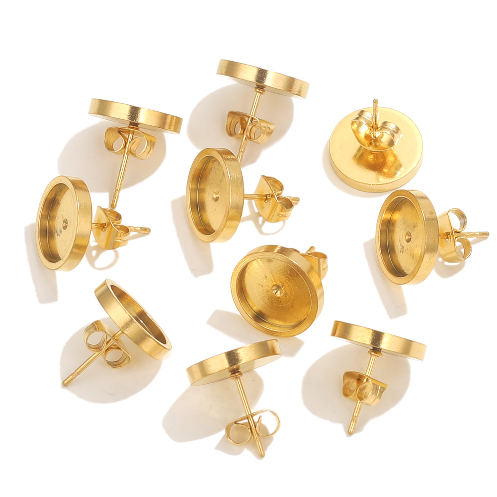 10pcs Stainless Steel Gold Ear - Resin Art Box review and price