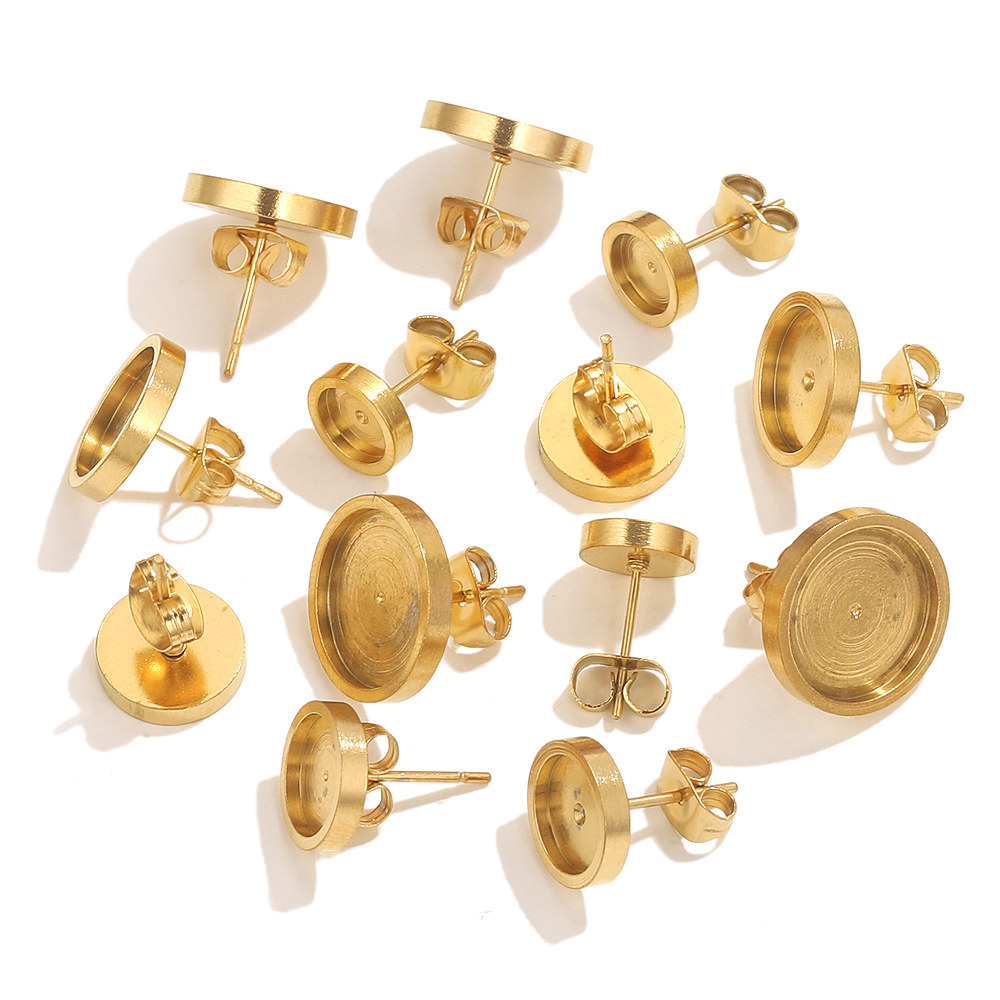 10pcs Stainless Steel Gold Ear - Resin Art Box review and price