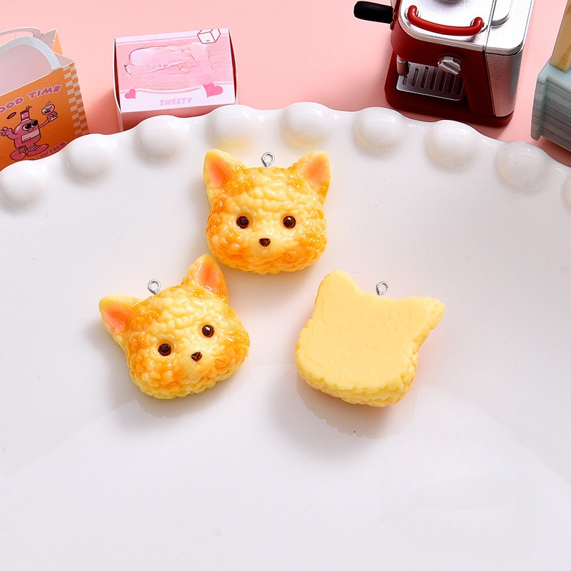 10Pcs Cartoon Biscuits Dog Res - Resin Art Earrings Material review and price