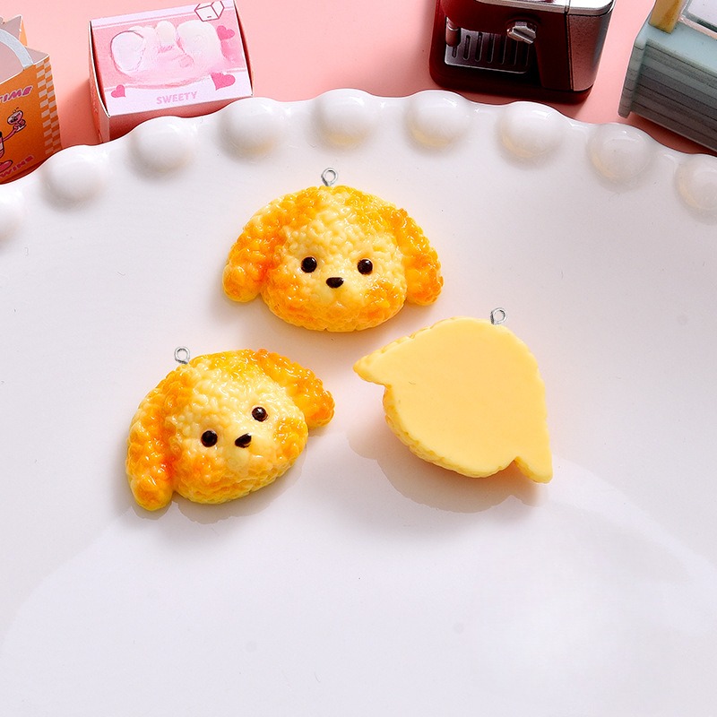 10Pcs Cartoon Biscuits Dog Res - Resin Art Earrings Material review and price